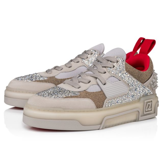 Christian Louboutin Astroloubi Strass Sneakers Suede, Leather ComèTe Strass Goose