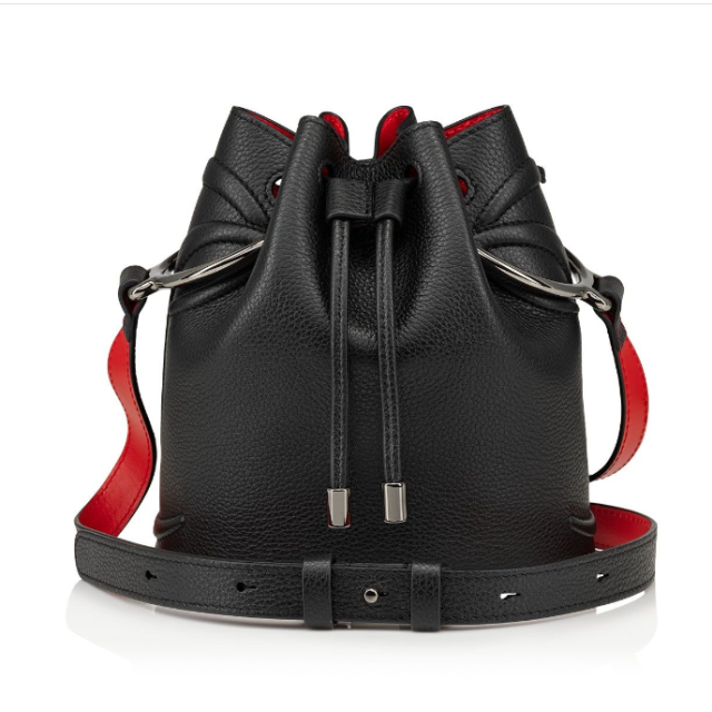 Christian Louboutin By My Side Bucket Bag Calfskin Black