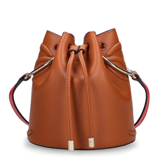 Christian Louboutin By My Side Bucket Bag Calfskin Brown