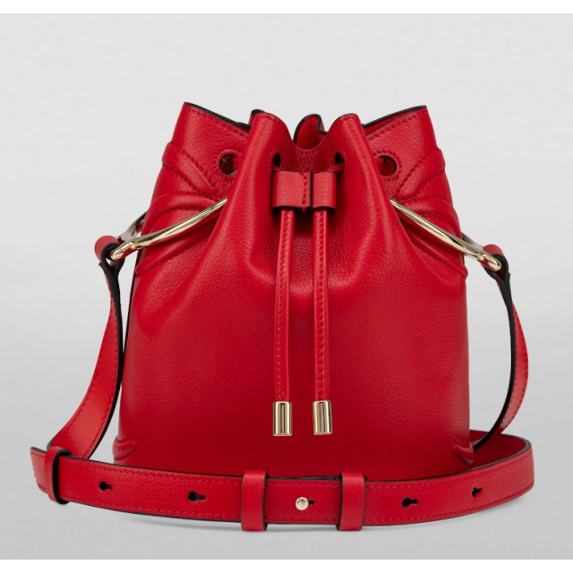 Christian Louboutin By My Side Bucket Bag Calfskin Red