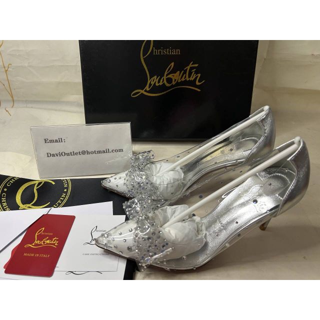 Christian Louboutin Jelly Strass 80mm Pumps Pvc Iridescent Nappa Leather And Strass