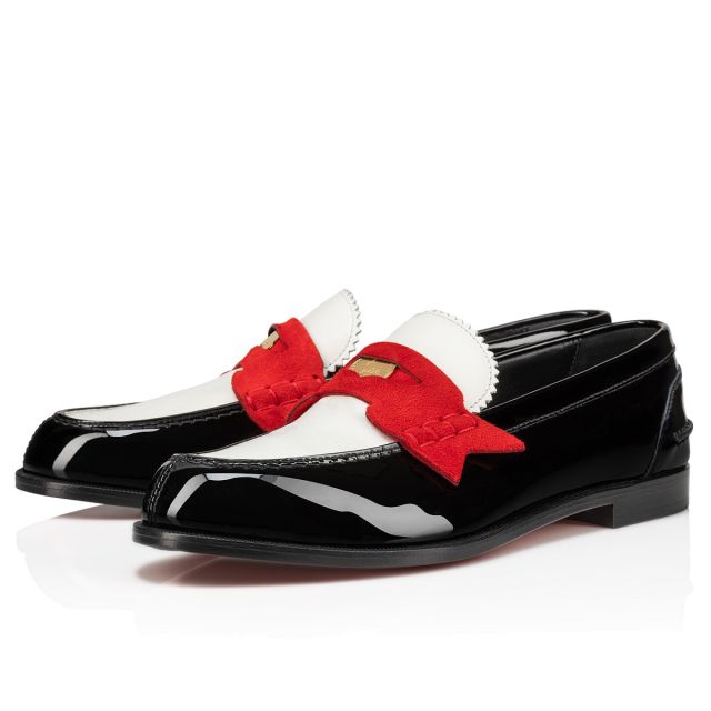 Christian Louboutin Penny Woman Loafers Patent Calf Leather Multicolor