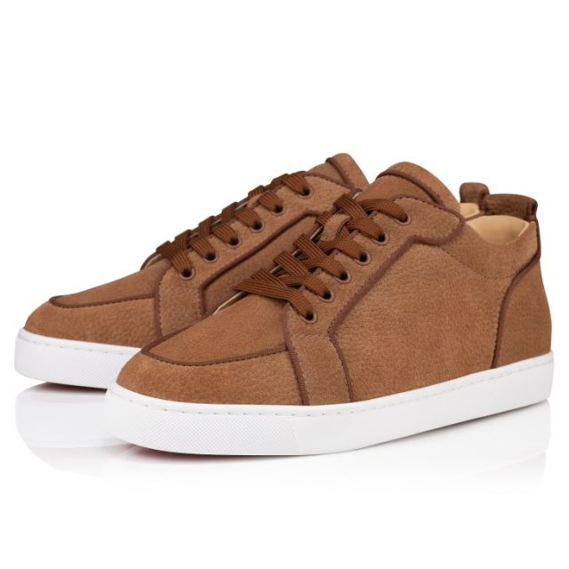 Christian Louboutin Rantulow Sneakers Grained Calf Leather Cuoio