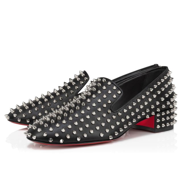 Christian Louboutin Spikeasy 30 mm Women Loafers Nappa Leather Black