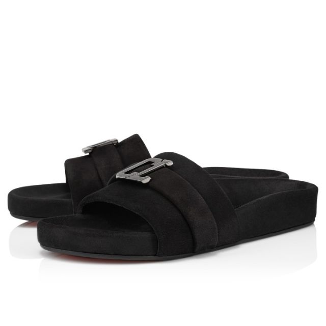 Christian Louboutin Varsimule Bizz Sandals Leather Black