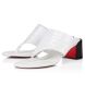 Christian Louboutin Cl Tongamule 55 Mm Mules Alligator Embossed Calf White
