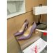 Christian Louboutin Hot Chick 100 Pumps Strass Embellished Leather Purple