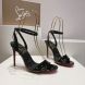 Christian Louboutin Loubigirl 100 mm Sandals Patent Leather Black