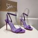 Christian Louboutin Loubigirl 100 mm Sandals Patent Leather Purple