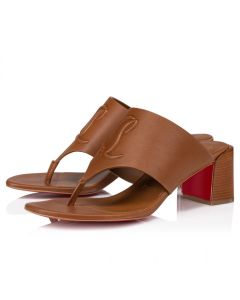 Christian Louboutin Cl Tongamule 55 Mm Mules Calf Leather Cuoio