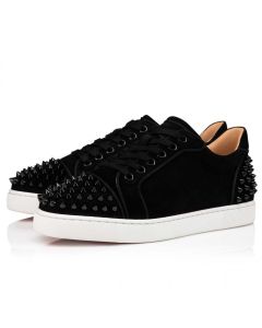 Christian Louboutin Vieira 2 Sneakers Women Veau Velours Black